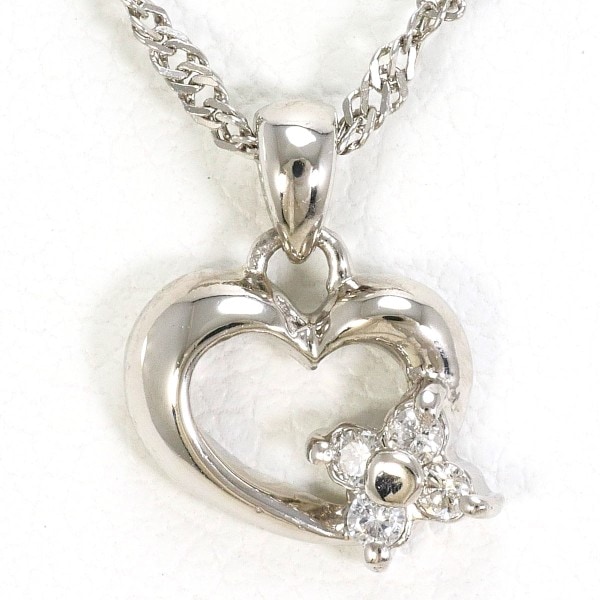 クレージュ PT900 PT850 ネックレス ダイヤ 0.05 中古