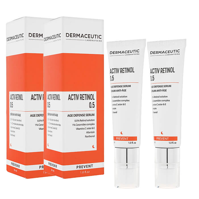 アクティブレチノール0.5 30ml 2本 ダーマシューティック Dermaceutic Activ Retinol 0.5 美容液 セラム パラベンフリー 無香料 海外直送