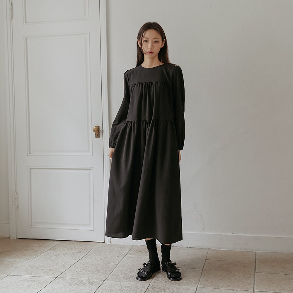 ジェイミーカンカンシャーリングロングワンピース 4,841円