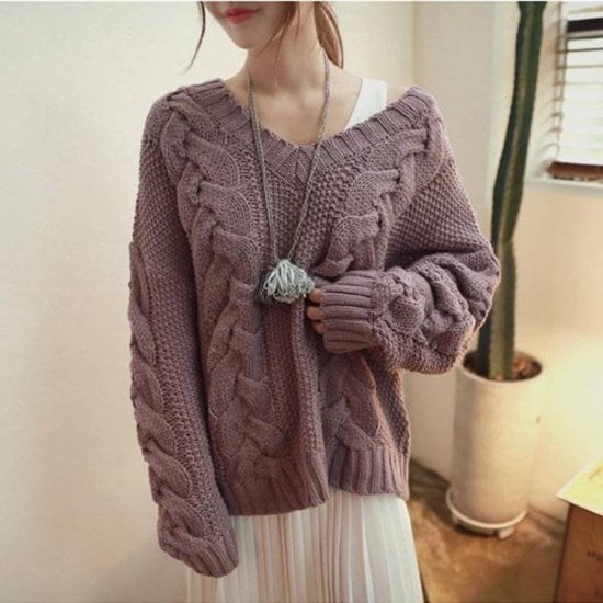 ケーブル編みニット セーター 大きいサイズ ケーブル編み セットアップ レディース 秋新作 秋色 ニット 韓国 オルチャン 秋服 トップス 5,050円