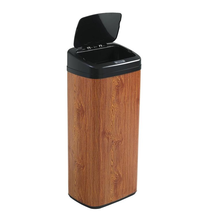 センサー全自動開閉式 ゴミ箱 大容量45L ブラウン Brown Stainless Steel