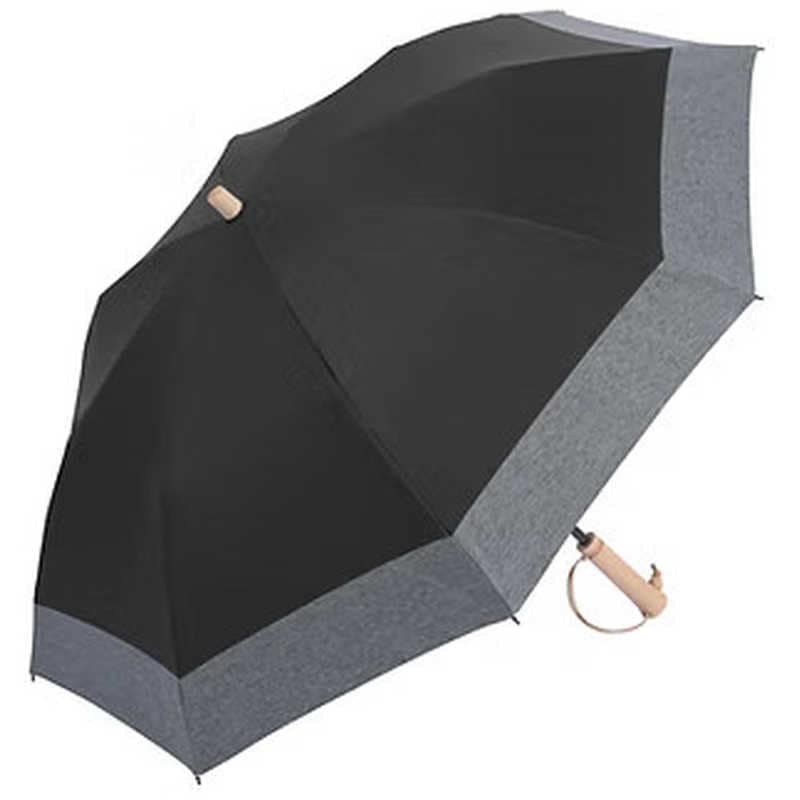 大河商事　(折りたたみ傘/日傘/50cm) solshade021 ブラック 杢グレー