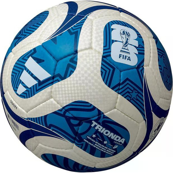 アディダス サッカーボール 5号球 トリオンダリーグ 検定球 ホワイト×ブルー ADF524WB