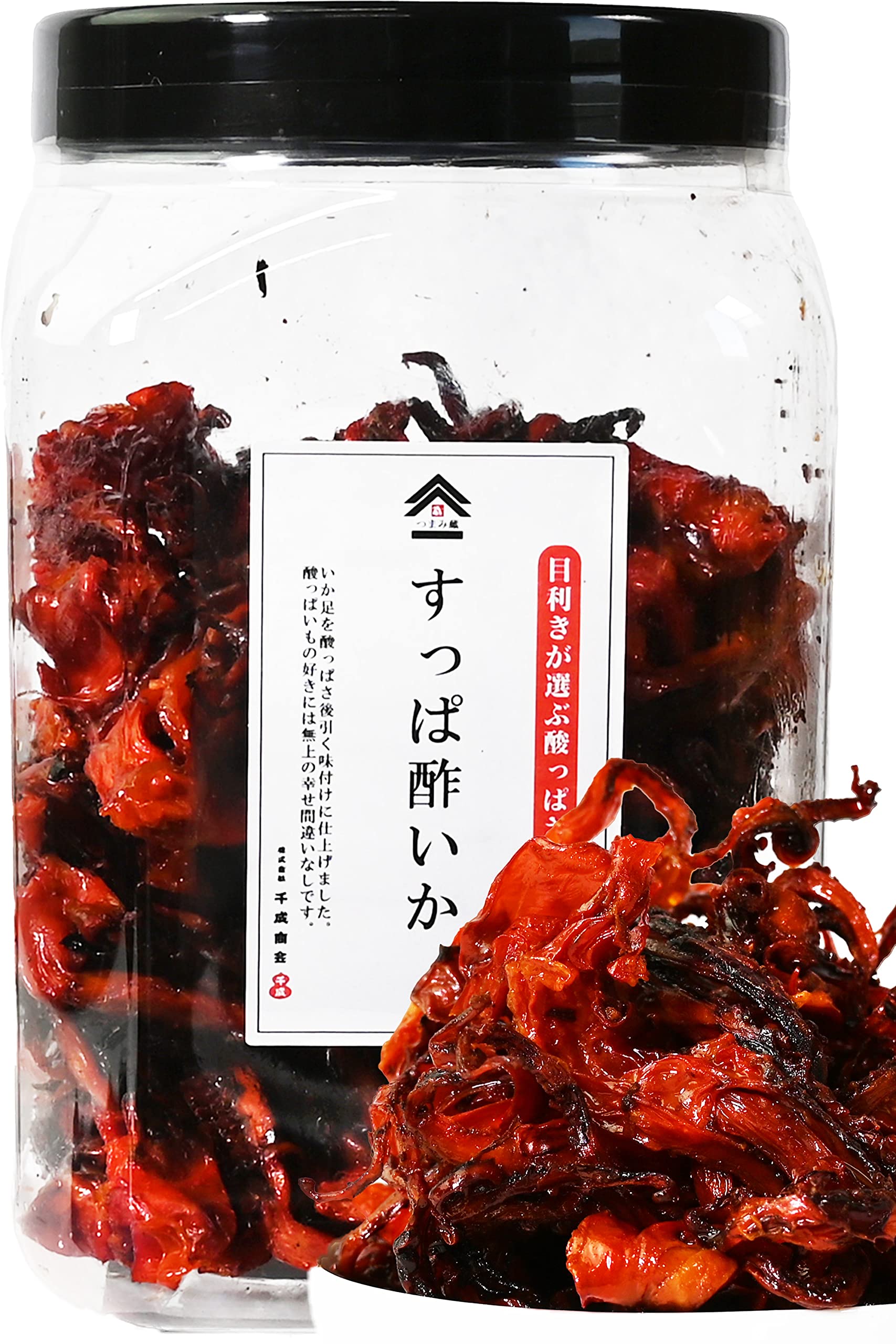 酢いか 酢イカ 【 柔らかい食感と病みつきになる酸味 】 いか イカ スルメ (ビールや焼酎の おつまみ にも) 駄菓子 するめ つまみ 千成商会 [ つまみ蔵 ] すっぱ酢いか 500g