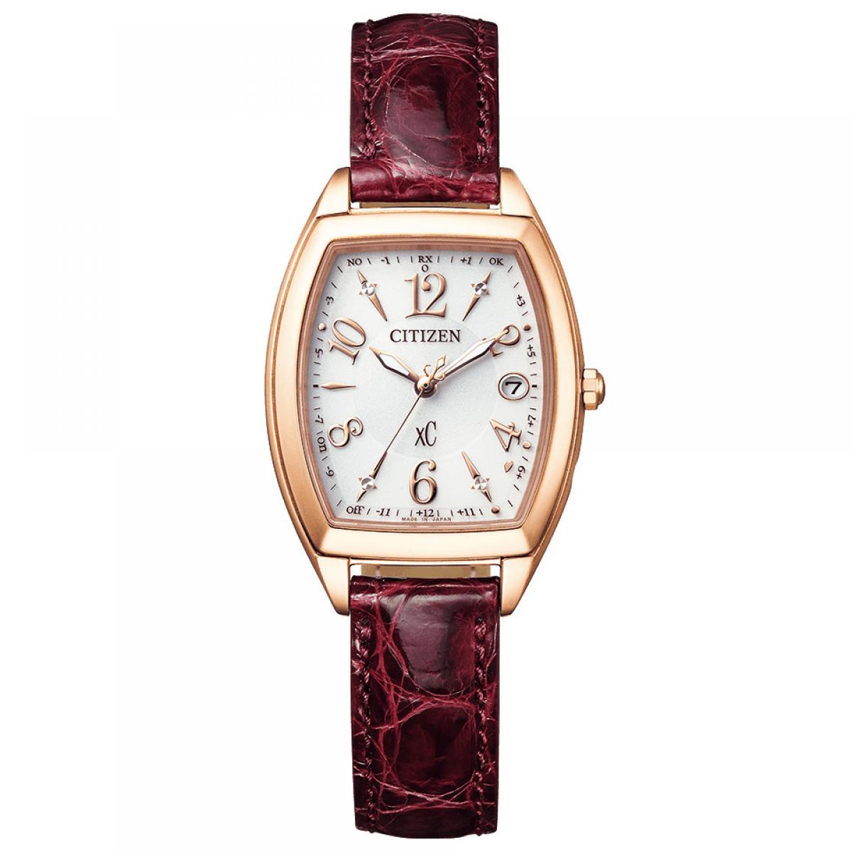 CITIZEN(シチズン) xC クロスシー basic collection ES9394-56A　ピンクゴールド レディースウォッチ トノー型 腕時計 光発電 エコドライブ