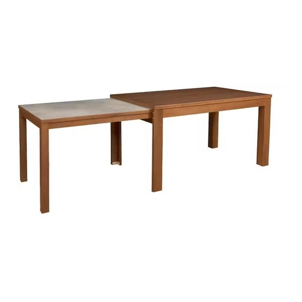 筑波産商 YUME2 伸長ダイニング 130-215x80 メラミン/BR メーカー直送