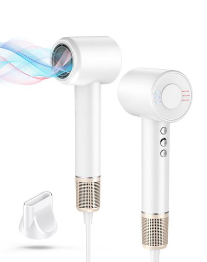 BOPWAVY ドライヤー 大風量 速乾 ヘアドライヤー【高風速ドライヤー 3億マイナスイオン 120000RPMブラシレスモーター】 低温風 美髪 ヘアケア 高速ドライヤー 4段階風温 3段階風速