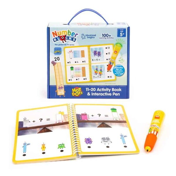EI 2551 HotDots Numberblocks11-20ActivityBook and Light-Up Pen ナンバーブロックス 11-20 アクティビティブック&インタラクティブペン