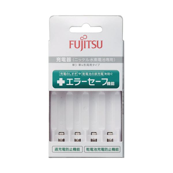 （まとめ） FDK 富士通ニッケル水素電池専用 スタンダード充電器 単3形/単4形用 FCT345F-JP（FX） 1個 [x3セット]