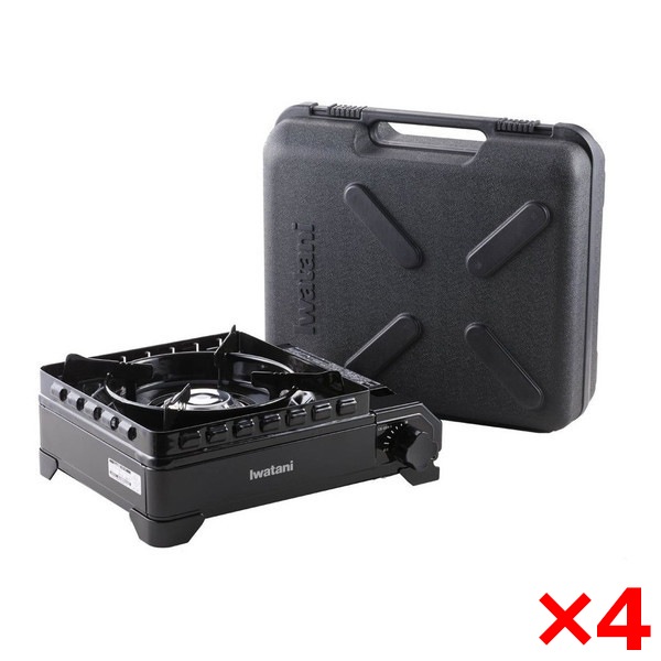 【4個セット】 CB-ODX-1-BK ブラック ForeWinds カセットフー タフまる [カセットコンロ]