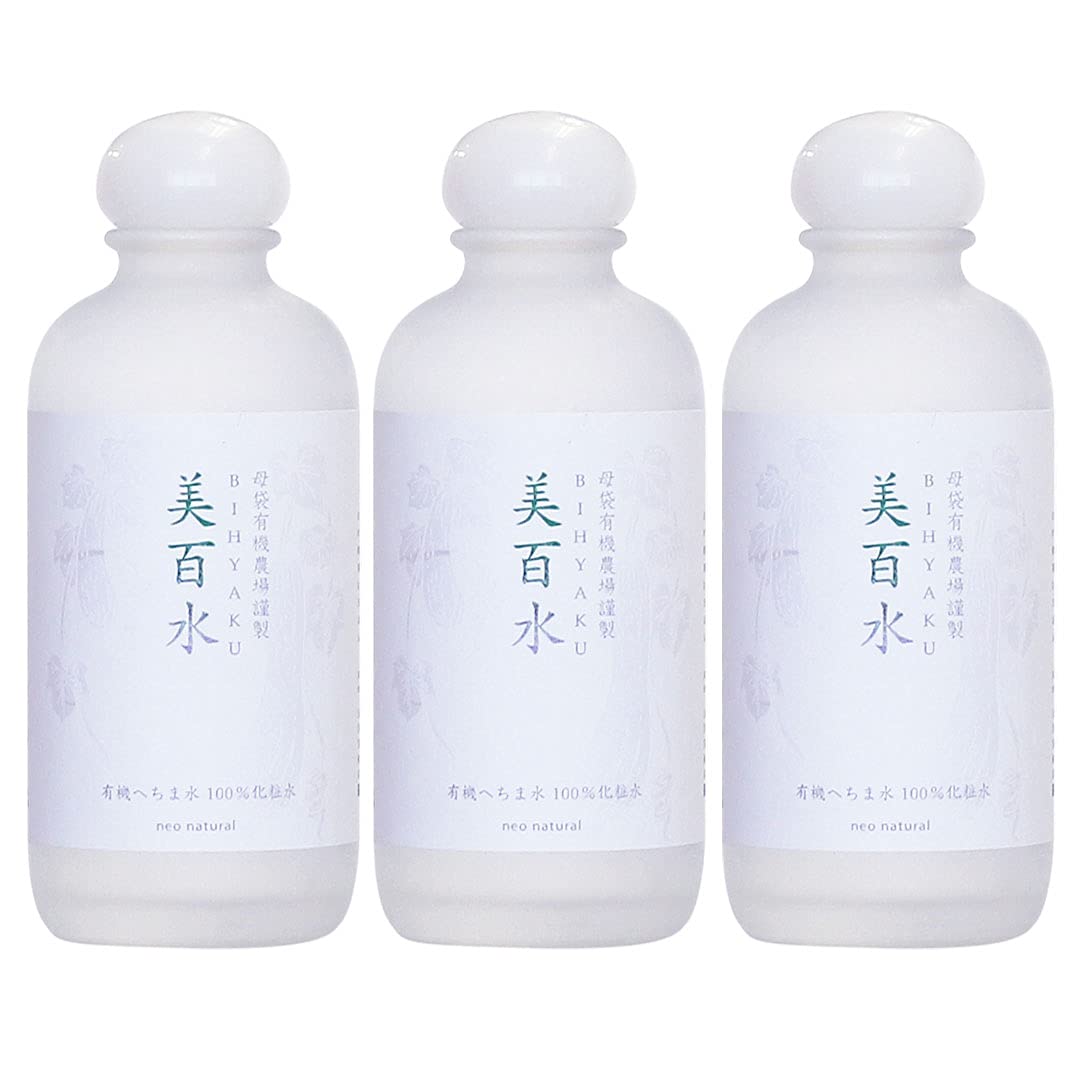 【全国送料無料】 [へちま水 100％ 化粧水] 美百水 敏感肌 オーガニック さっぱり 顔 全身 保湿 ネオナチュラル 母袋有機農場 150mL 3本セット