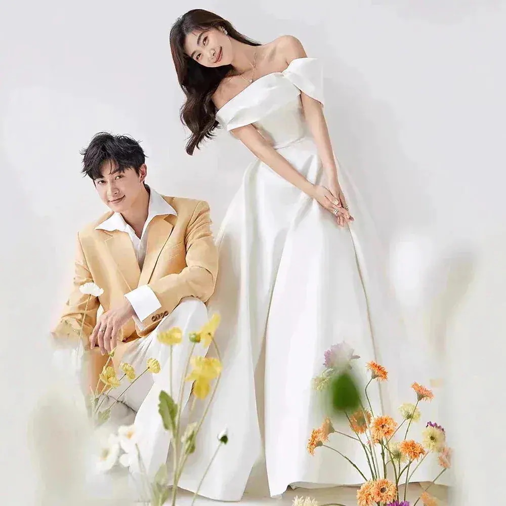 毎日使える実用派！前撮り ウェディング 白 成人式 ロングドレス サイズオーダーメイド可能 今恋ウェディングドレス パーティードレス お呼ばれ 二次会 ワンピース 演奏会 7 花嫁 結婚式