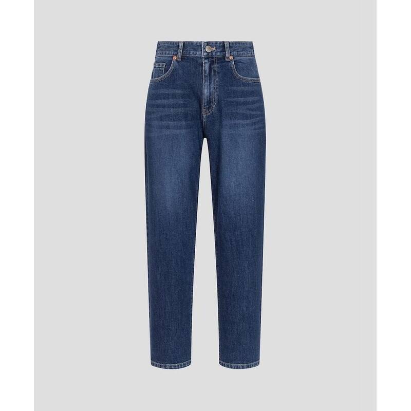 BEANPOLE LADIES スリムバギー バックバンド付き デニム ロイヤルブルー (BF6221E13N) BF6221E13N 405998