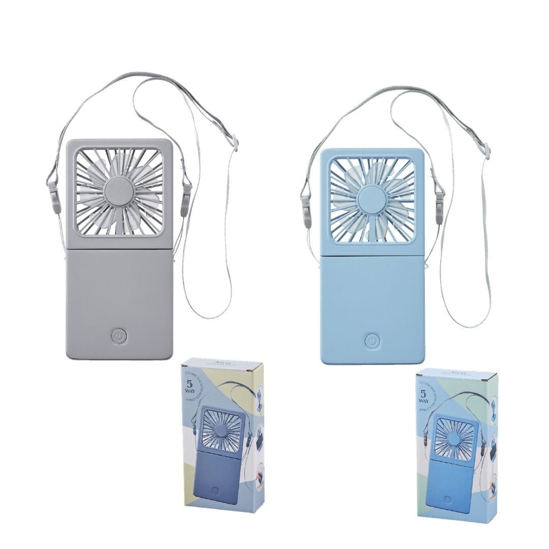 【96個セット】５ＷＡＹスクエアファン 多機能 折りたたみ扇風機 ハンディファン 乾電池式 コンパクトファン 熱中症対策 夏グッズ 持ち運びファン 粗品 来場記念品 プチギフト 夏ギフト