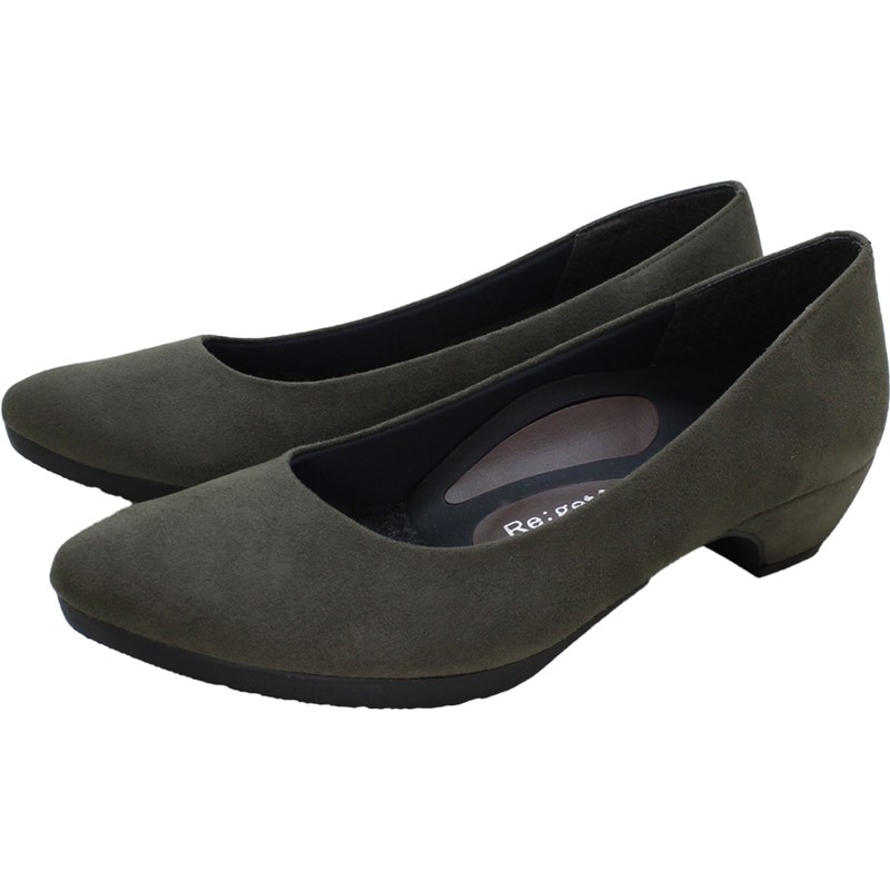 ポインテッドトゥ スエードチョウパンプス カジュアルシューズ (hr3500-kha) 7,461円