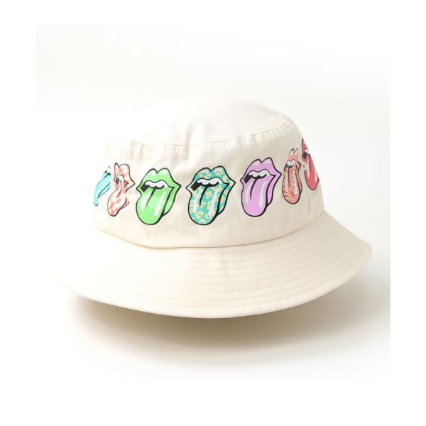 ローリングストーンズ ハット 帽子 ナチュラル ストーンズ バケットハット