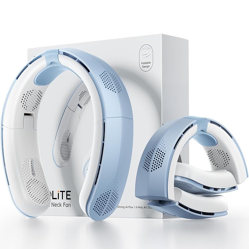 即納：【2025新登場・上下六風道＆風量最強】TORRAS ネッククーラー 首掛け扇風機 ネックファン 折りたたみ【COOLiTE 首かけ扇風機】 携帯扇風機 首かけ 軽量 4000mAh 誕生日 プ