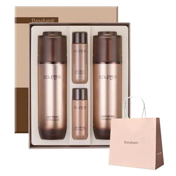 人参種秘策 スキンケアセット 化粧水+乳液+ミニギフト2点 セット 韓国 保湿 鎮静 栄養 スキンケア セット 美容液 乾燥肌 母の日 ギフト 人気 ランキング