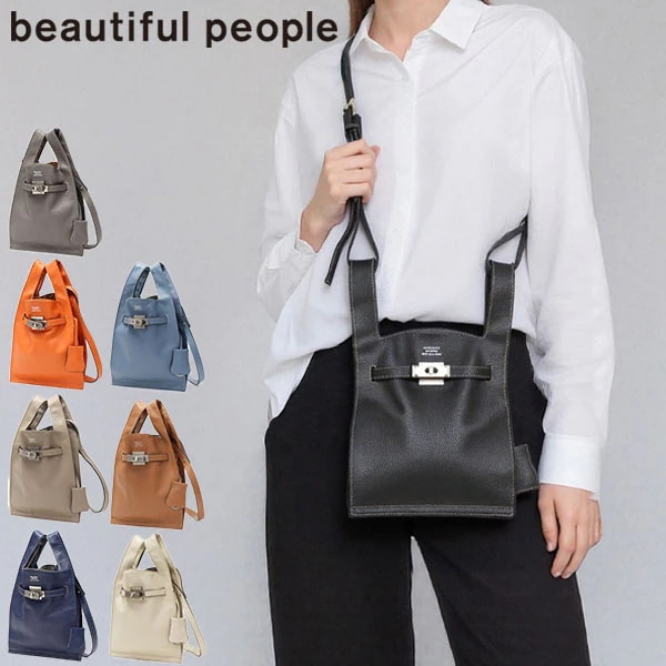 ショルダーバッグ レディース ブランド 斜めがけ 小さめ 軽量 本革 牛革 大人 おしゃれ 2WAY 日本製 market shoulder bag in shrink leather 611951