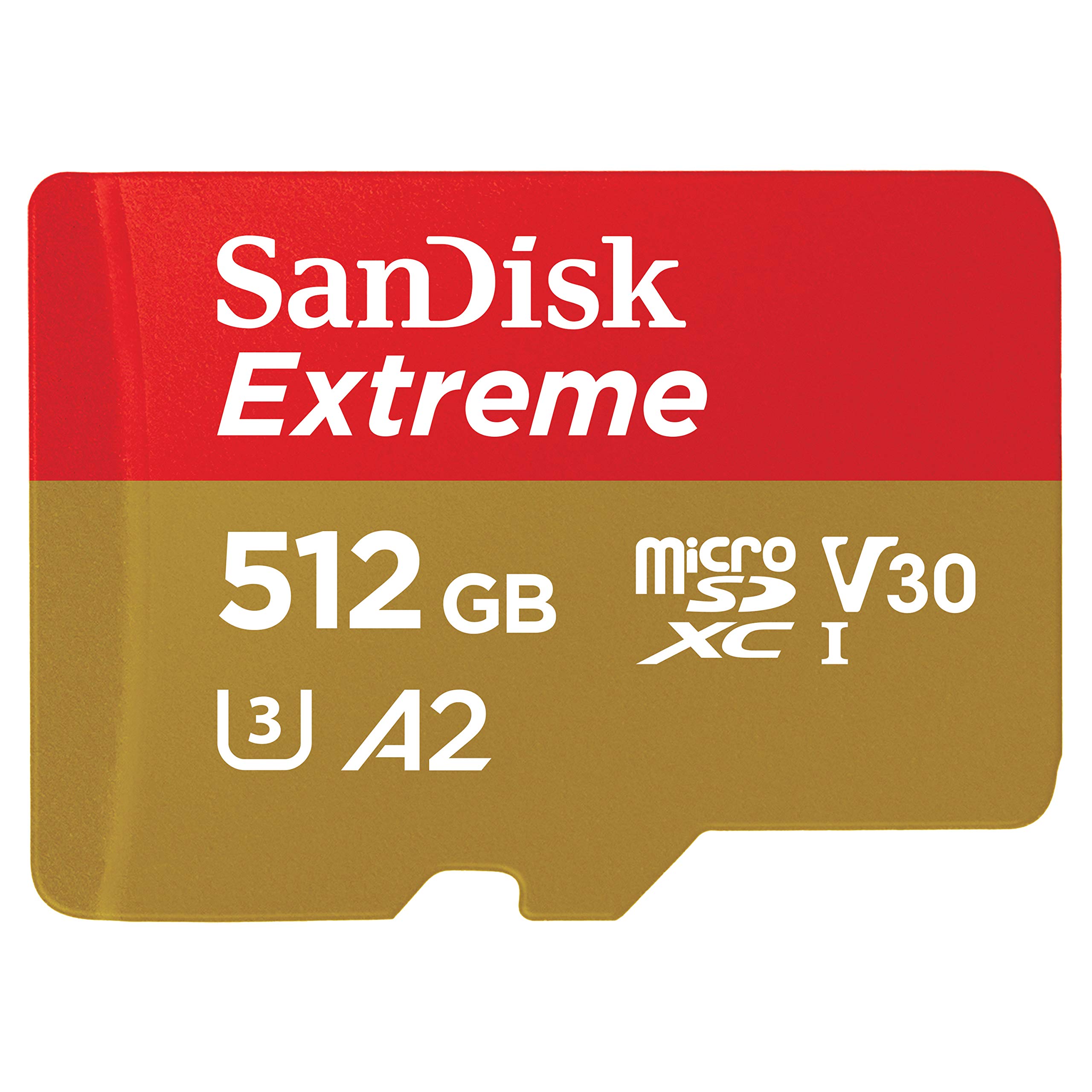 SanDisk microSDXC UHS-I カード 512GB Extreme 超高速タイプ（読込最大190MB/s 書込最大130MB/s）エクストリーム SDSQXAV-512G