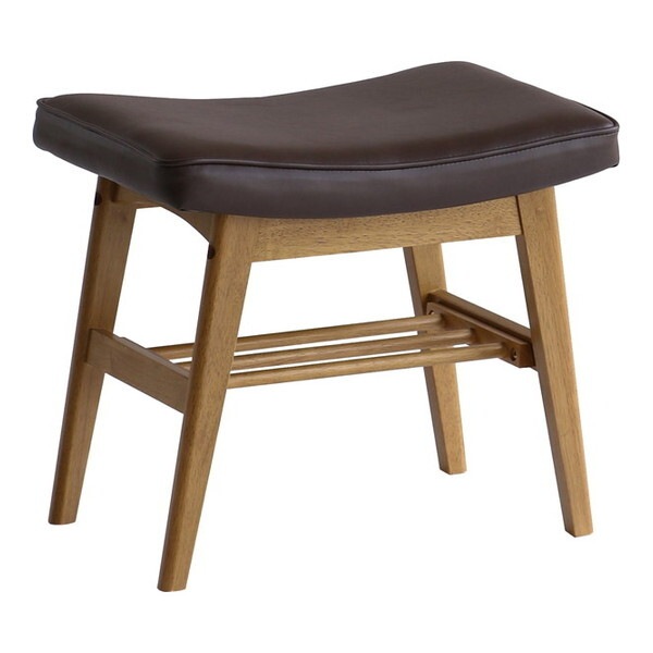 市場株式会社 RAS-3689PVBR Rasic Ottoman Stool メーカー直送