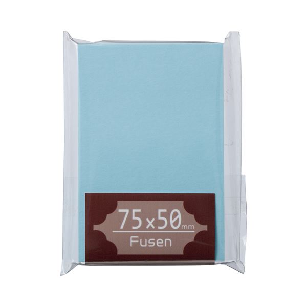 (まとめ) TANOSEE ふせん 75×50mm 空 1冊 (×50セット)