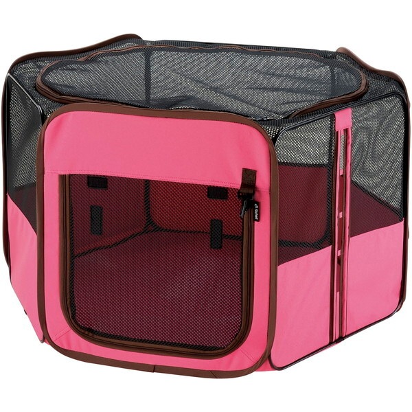 たためるペットサークル 90-90 ピンク