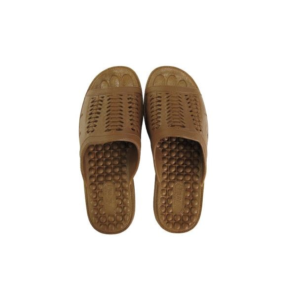 (まとめ）ニッポンスリッパ 成型サンダル 紳士用 LL ブラウン(×10セット)