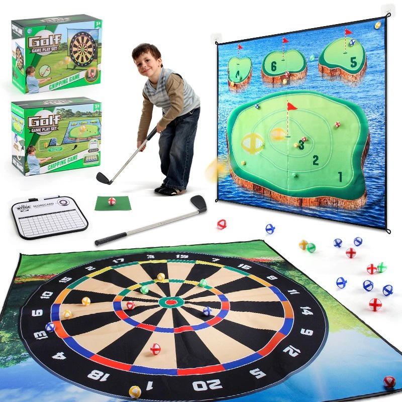 子供用厚みのあるゴルフゲームマットセットゴルフク屋内および屋外スポーツ用品玩具