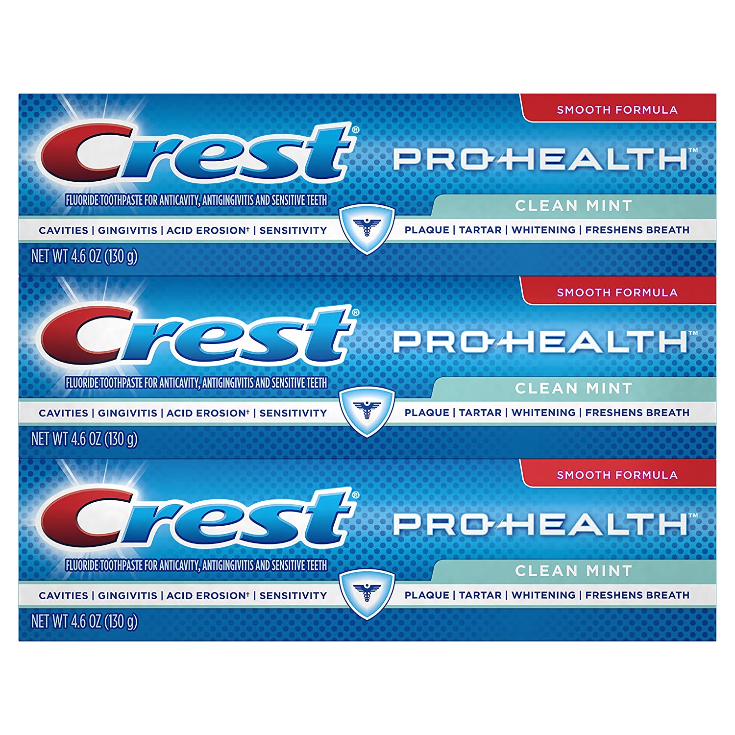 Crest Pro-Health Clean Mint Toothpaste 4.6 oz 3 co