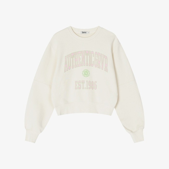 AUTHENTIC GRVR SWEAT SHIRT [CREAM]