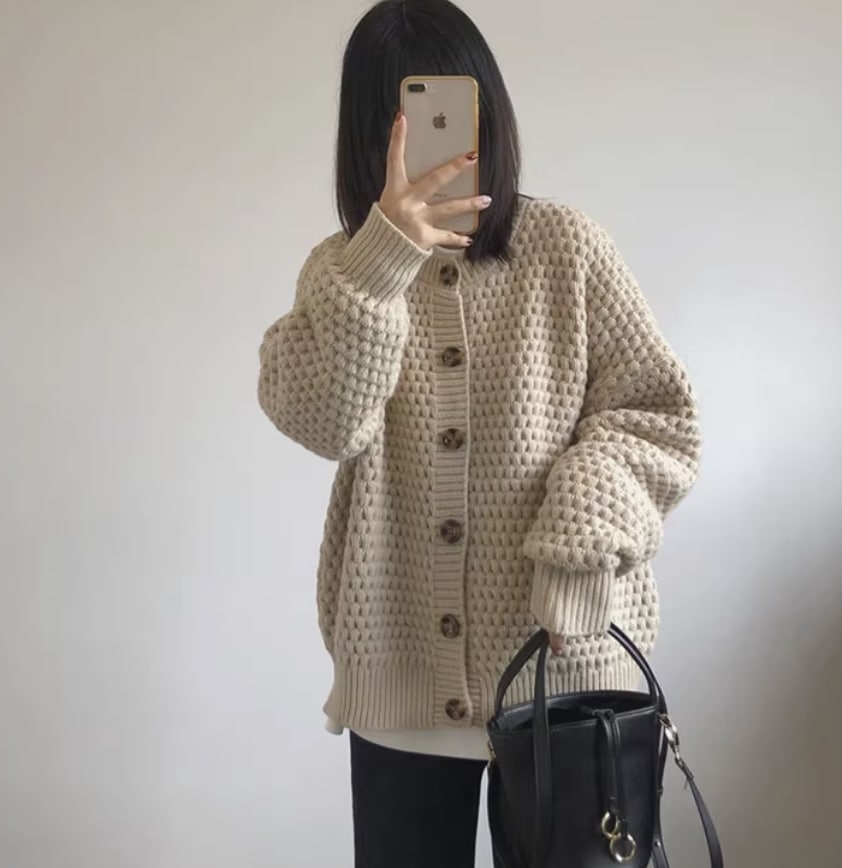 トップス デート モテアイテム カーディガン ニットソー 長袖 ケーブル編み 大人可愛い きれいめ 上品 おしゃれ かっこいい 大人可愛い ラブリー キュート ガーリー クール モード系 セクシー