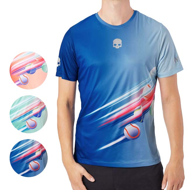海外サイズ HYDROGEN(ハイドロゲン) 2023 FW メンズ フラッシュボール TECH 半袖Tシャツ T00832(23y11mテニス)