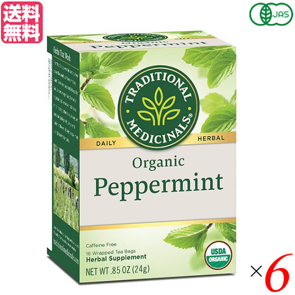 ハーブティー ペパーミント オーガニック 有機ペパーミントティ（ティーバッグ16袋) トラディショナ