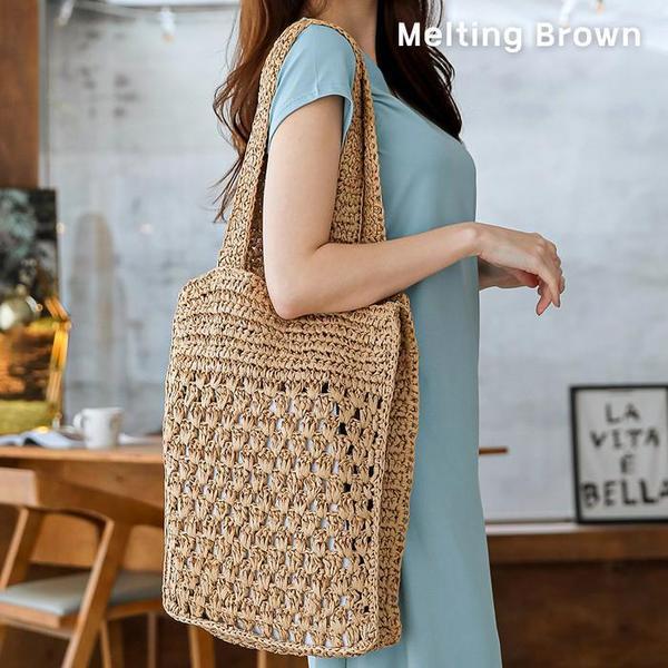 女性ラタンバッグ ラタンショルダーバッグ ビーチバッグ