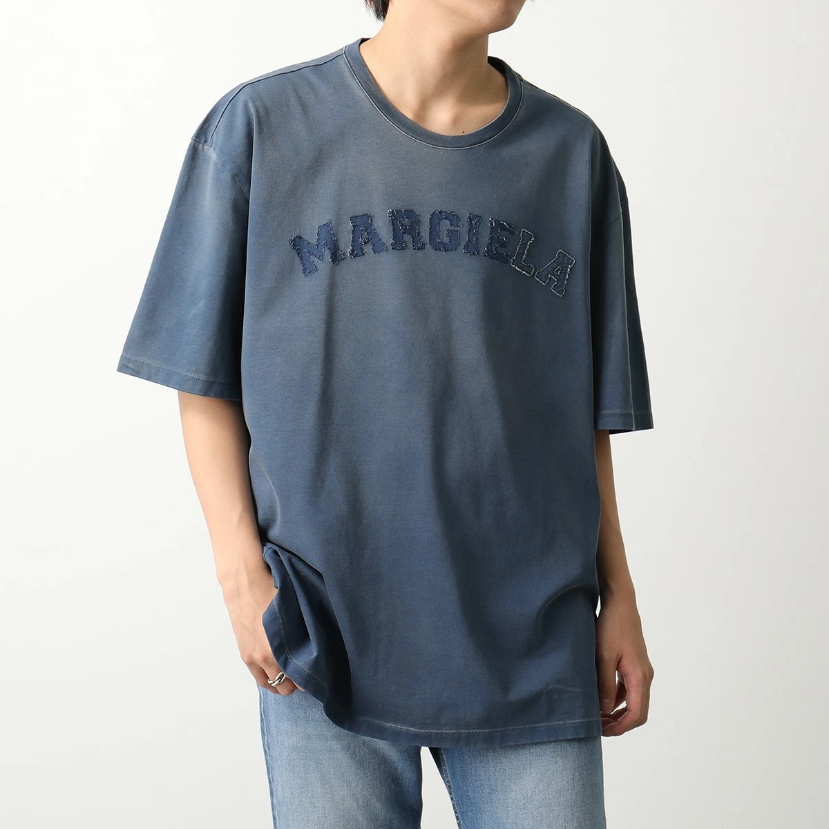 MAISON MARGIELA メゾンマルジェラ 1 10 半袖Tシャツ S50GC0685 S23883 メンズ コットン ロゴ 丸首 ラウンドネック 469