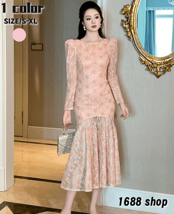 底値価格2025 タイトワンピース 姫系ワンピース　シンプル　ワンピース インポート ひざ丈 ミドル丈 エレガント　韓国ファッション シンプル Vネック パーティドレス 長袖　お嬢様 セクシー ミニワ