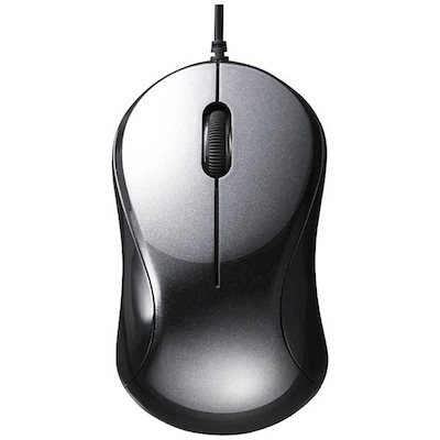他サイト： BUFFALO　マウス [BlueLED /有線 /3ボタン /USB] ブラック　BSMBU108BKの商品画像