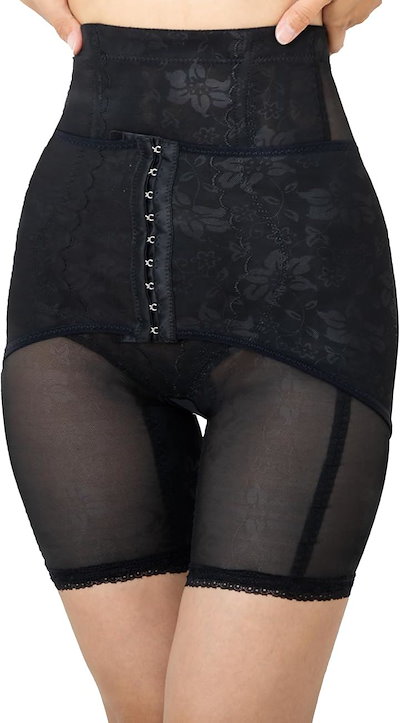 他サイト： ガードル 骨盤ガードル 産後に起こりやすい骨盤のゆるみをガードルと骨盤ベルトの2つの機能でサポート(ブラック, XL)の商品画像