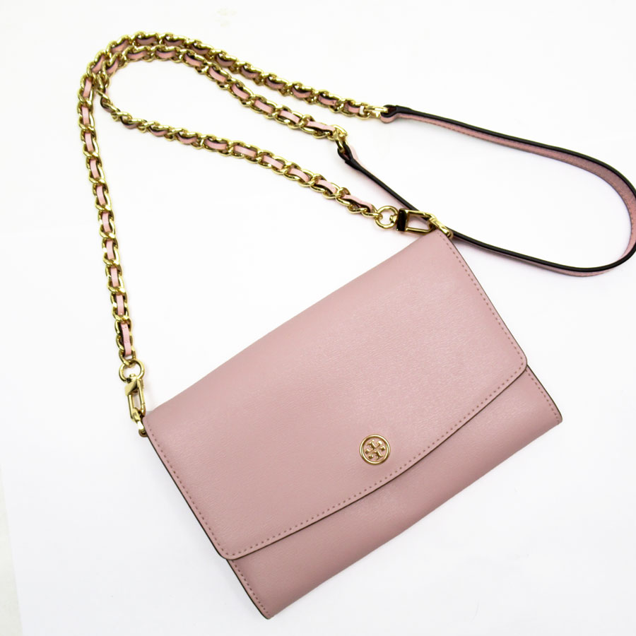 トリーバーチ Tory Burch ショルダーウォレット レザー ピンク レディース t18893a