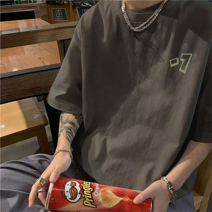 每日更新韓国メンズファッション大人気半袖ラウンド 綿 半袖 Tシャツ メンズ プルオーバー クルーネック 丸襟　シンプル半袖母の日 26,699円