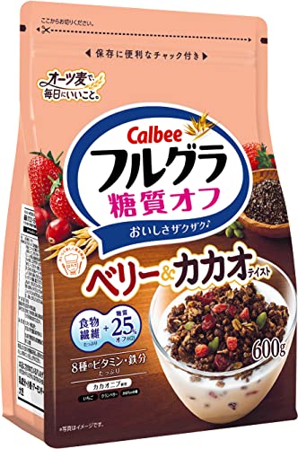 カルビー フルグラ 糖質オフ ベリー&カカオテイスト 600g6袋 5,656円
