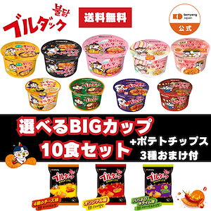 【公式】ブルダック炒め麺 BIGカップ・ トッポギ 選べる10食セット