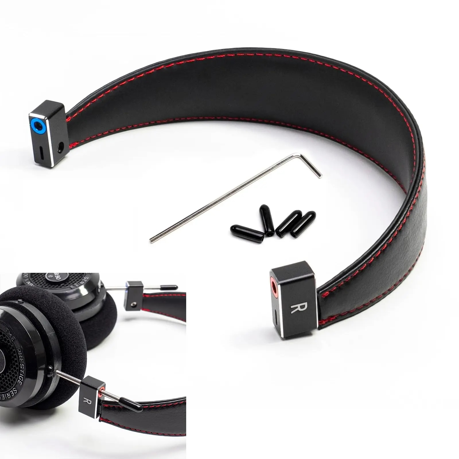 アルミ合金 着脱式ヘッドバンド トップヘッド補強スチールビーム対応 Grado SR60 SR80 SR125 SR225 SR325 RS1 RS2 PS GS Alessandro ヘッドセット用