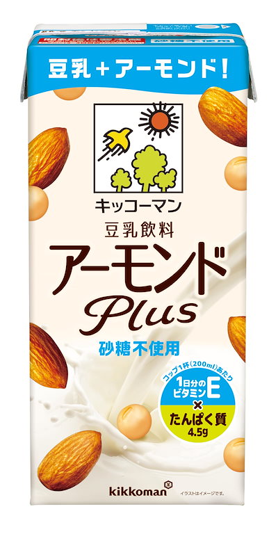 他サイト： キッコーマン(豆乳) 飲料 アーモンドPlus 砂糖不使用 1000ml6本の商品画像