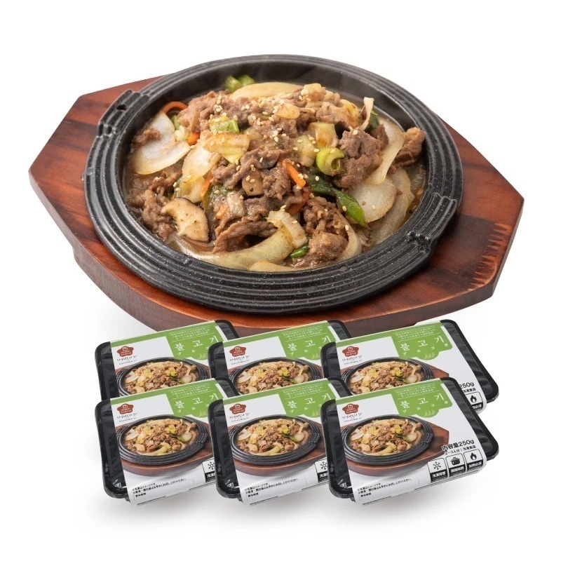 牛プルコギ 250g x 6個 韓国本場プルゴギ味 お肉が柔らかくて美味しい 韓国料理 韓国食品 お取り寄せグルメ 冷凍食品 韓国グルメ ミールキット メガ割 6,090円