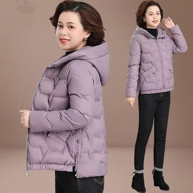 秋服 レディース ファッション オシャレ カワイイ シンプル 大人カワイイ 大きいサイズ ダウン ジャケット 綿 スリム 秋冬