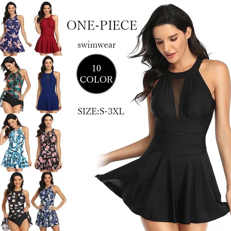 レース 露出控えめ 透け 40代 無地 ワンピース 30代 ママ水着 セクシー 二の腕 お腹 ハイネック 20代 お尻 体型カバー水着 バックシャン 【7月の新作特典】水着 オールインワン レディース