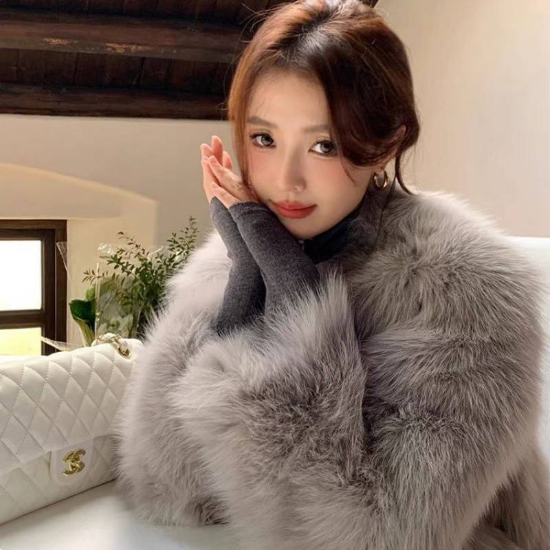 ファーコート ファーアウター ファーブルゾン フェイクファー グレー 灰色 オフホワイト 黒 ブラック ベージュ ピンク 韓国 オルチャン レディース ファー アウター ジャケット コート ブルゾン