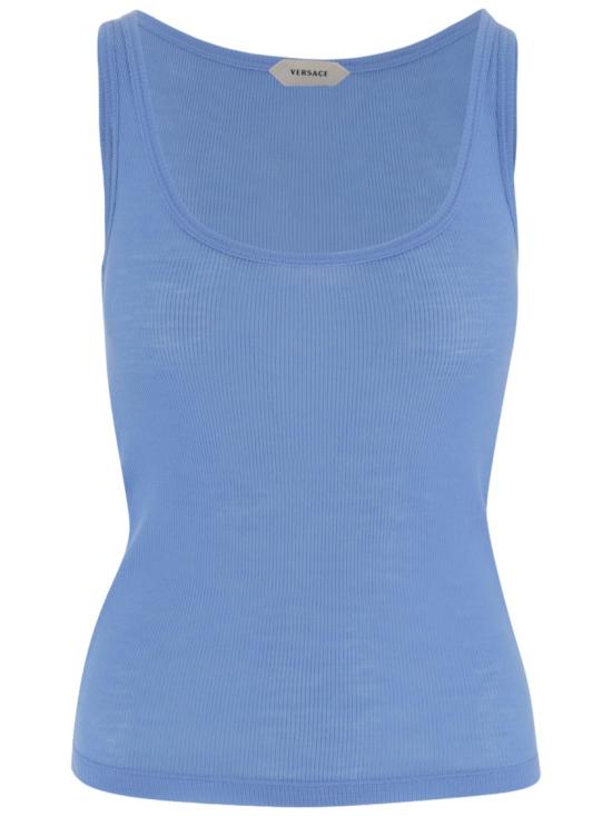 VERSACE Women Tops 10236981A175481V440 Blue